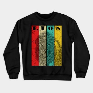 lion - indian lion colored Crewneck Sweatshirt